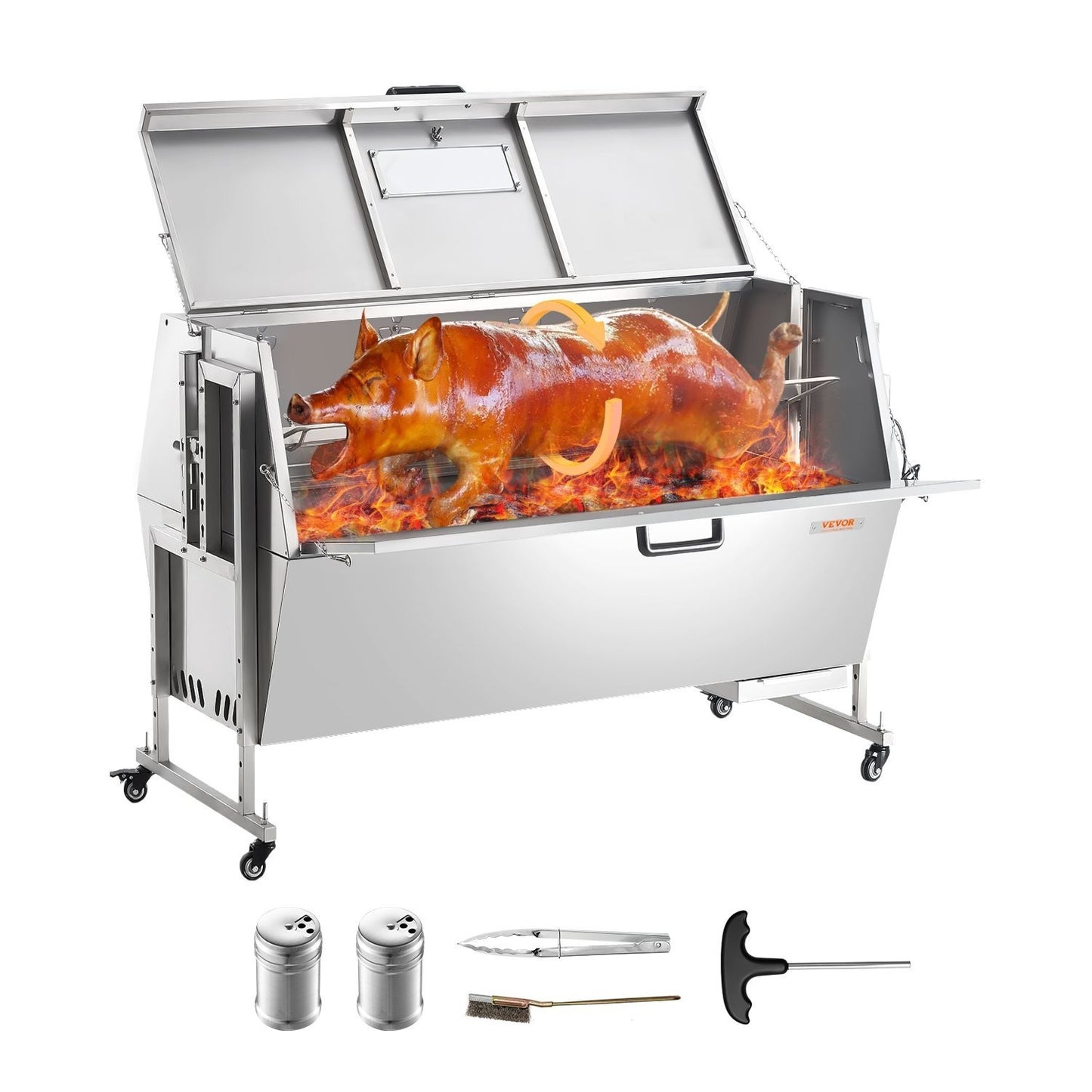 Rotisserie Roaster BBQ Grill – Pig, Lamb & Chicken Spit Roaster