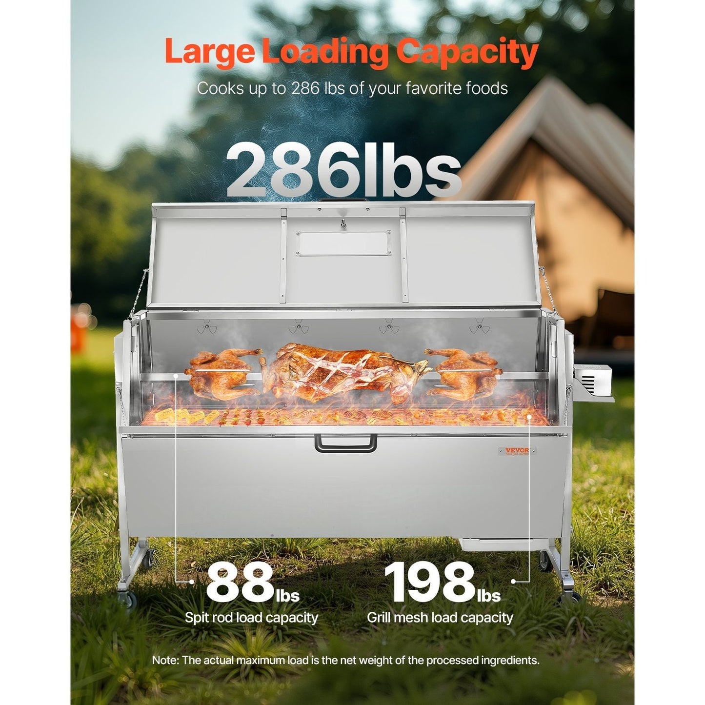 Rotisserie Roaster BBQ Grill – Pig, Lamb & Chicken Spit Roaster
