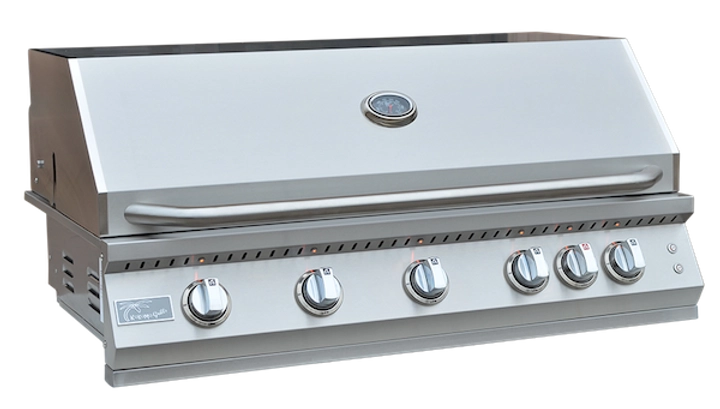 Outdoor Kitchen 40" Premium Built-In Gas Grill | 5 Burner + Rotisserie | 304 Stainless Steel