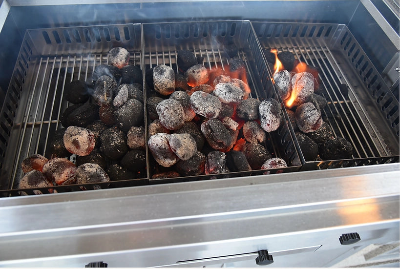 Outdoor 32" Professional Built-In Charcoal Grill | 304 Stainless Steel | Lifetime Warranty