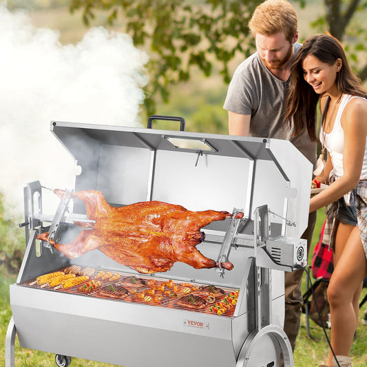 Rotisserie Roaster BBQ Grill – Pig, Lamb & Chicken Spit Roaster