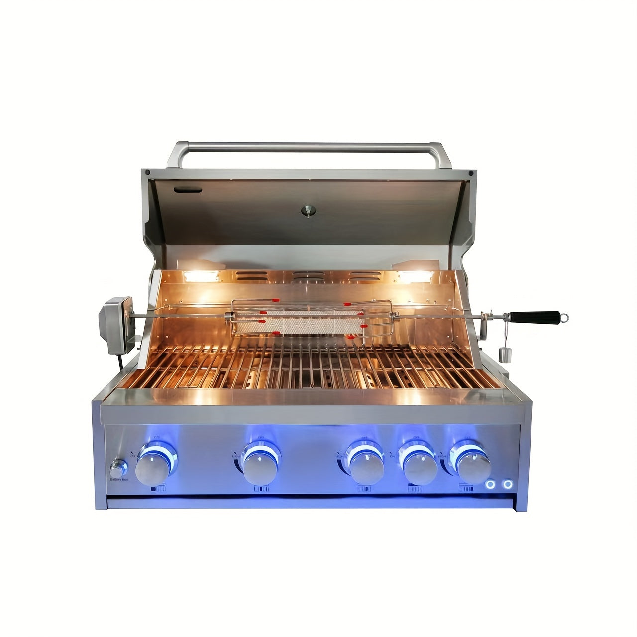 32” 5-Burner Built-In Stainless Steel Propane Grill