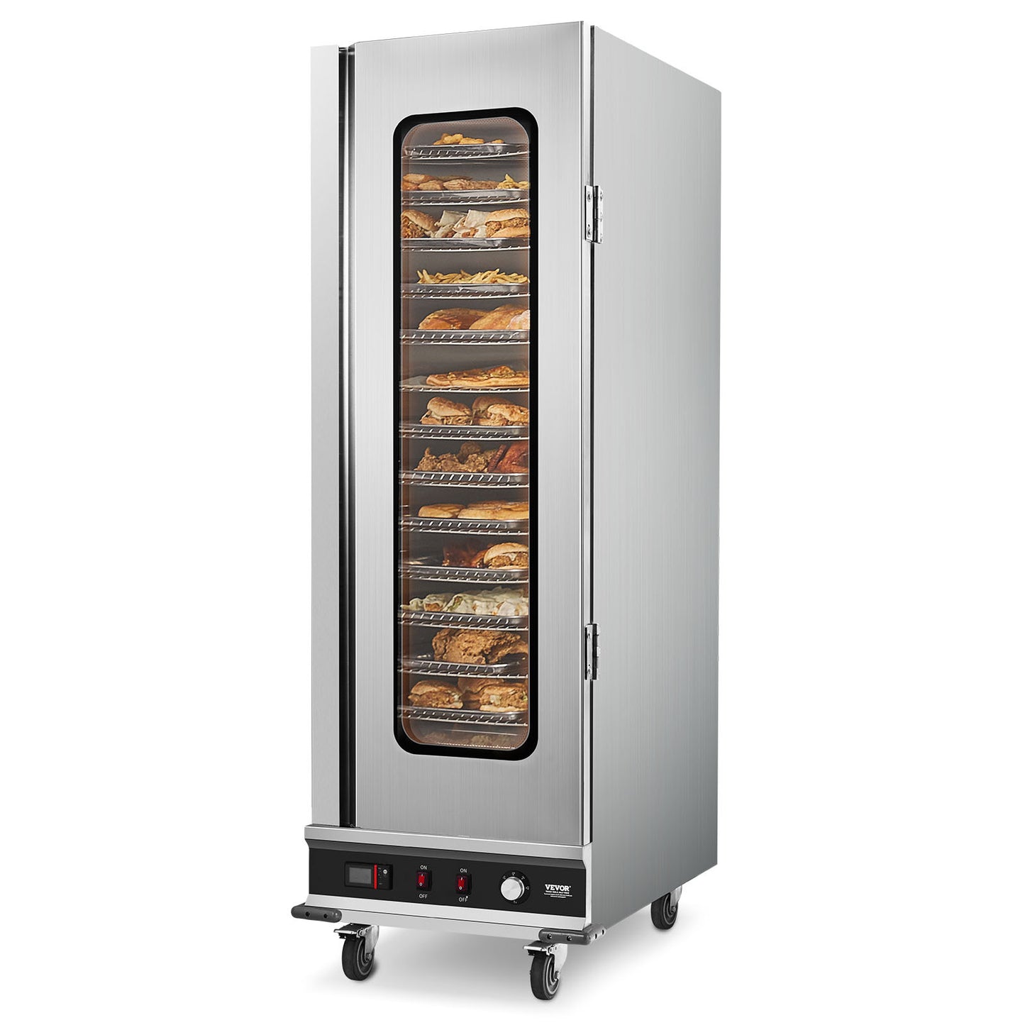 Hot Box Food Warmer – 16-Tier Concession Warming Cabinet with Water Tray