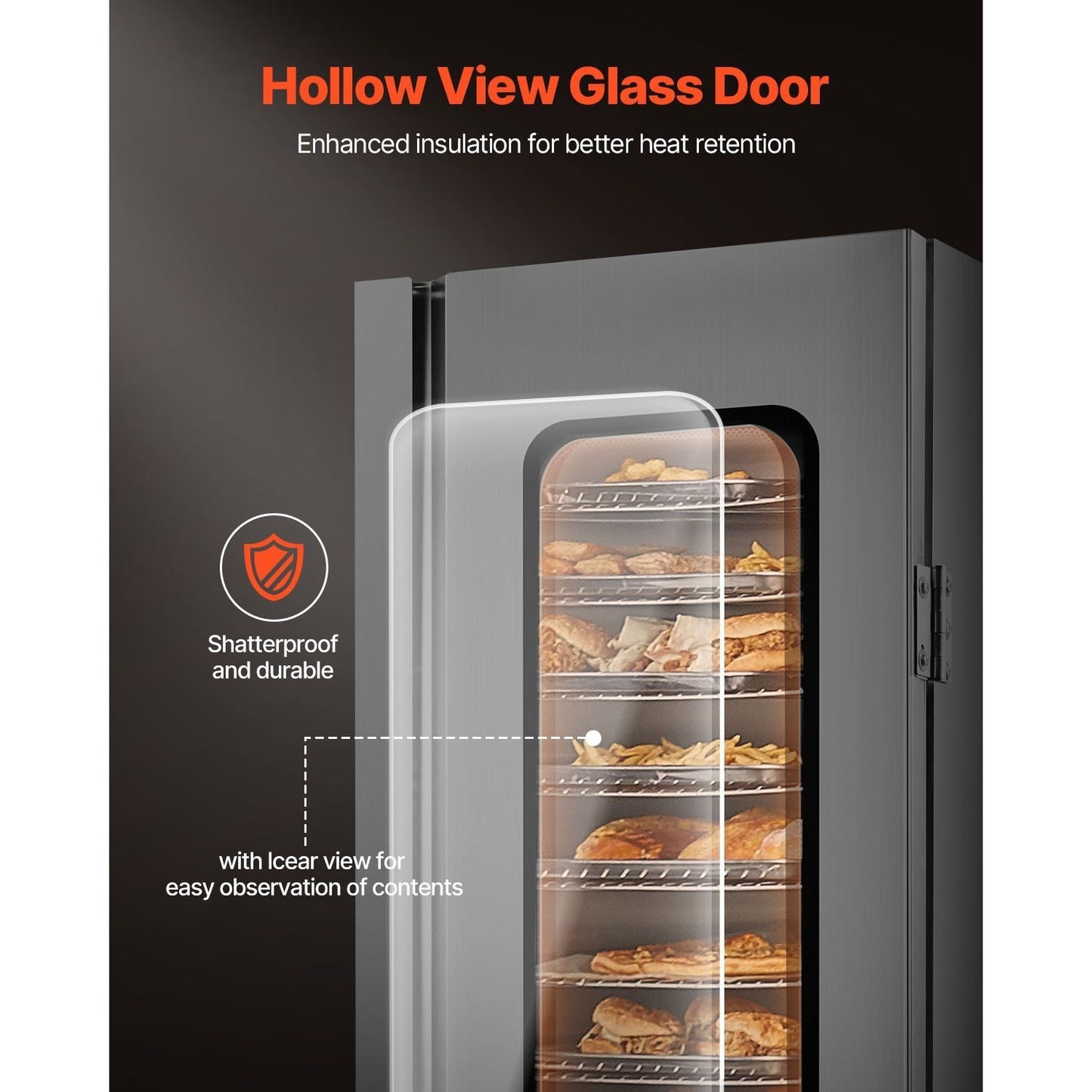 Hot Box Food Warmer – 16-Tier Concession Warming Cabinet with Water Tray