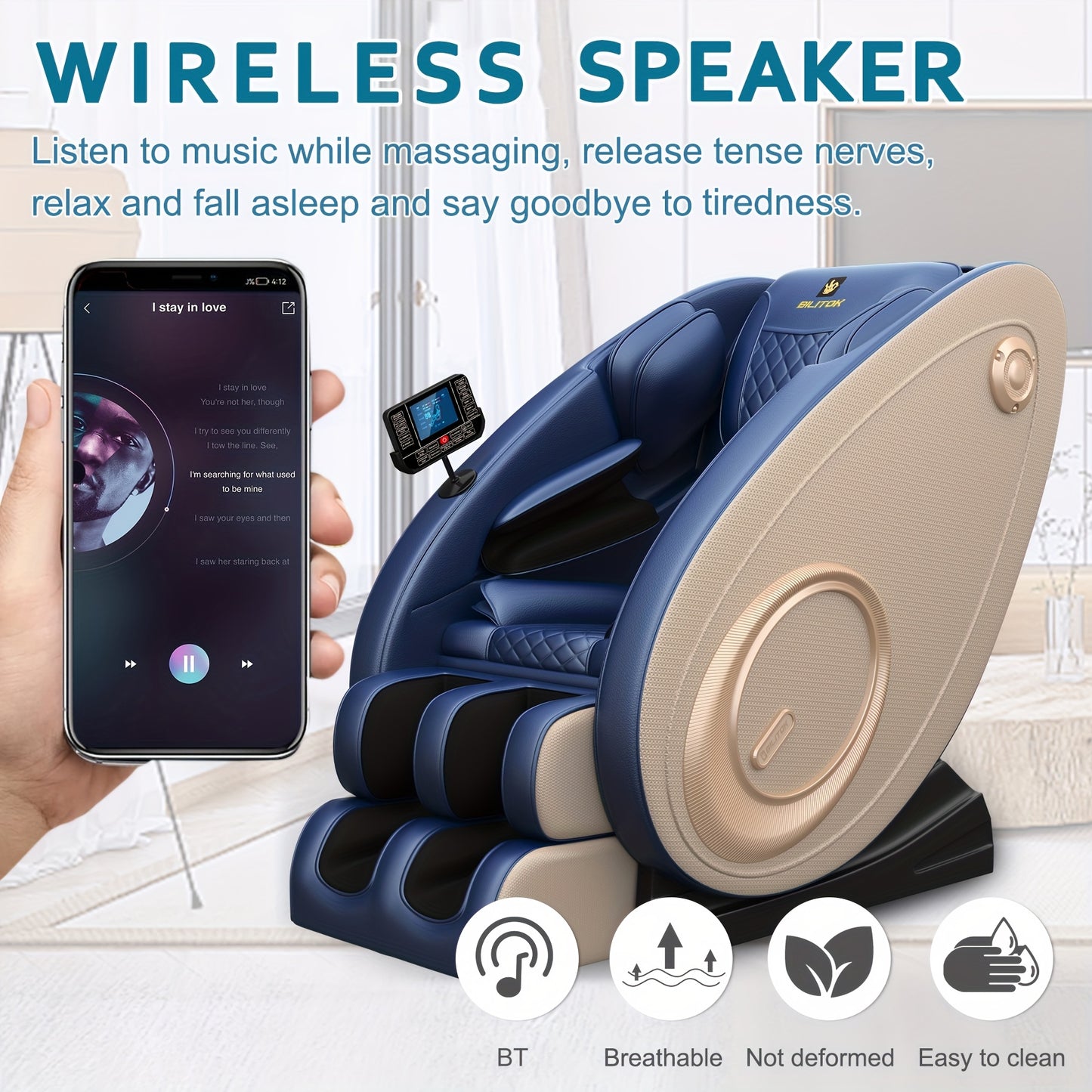 Full Body Zero Gravity Massage Chair with Heat & Airbags