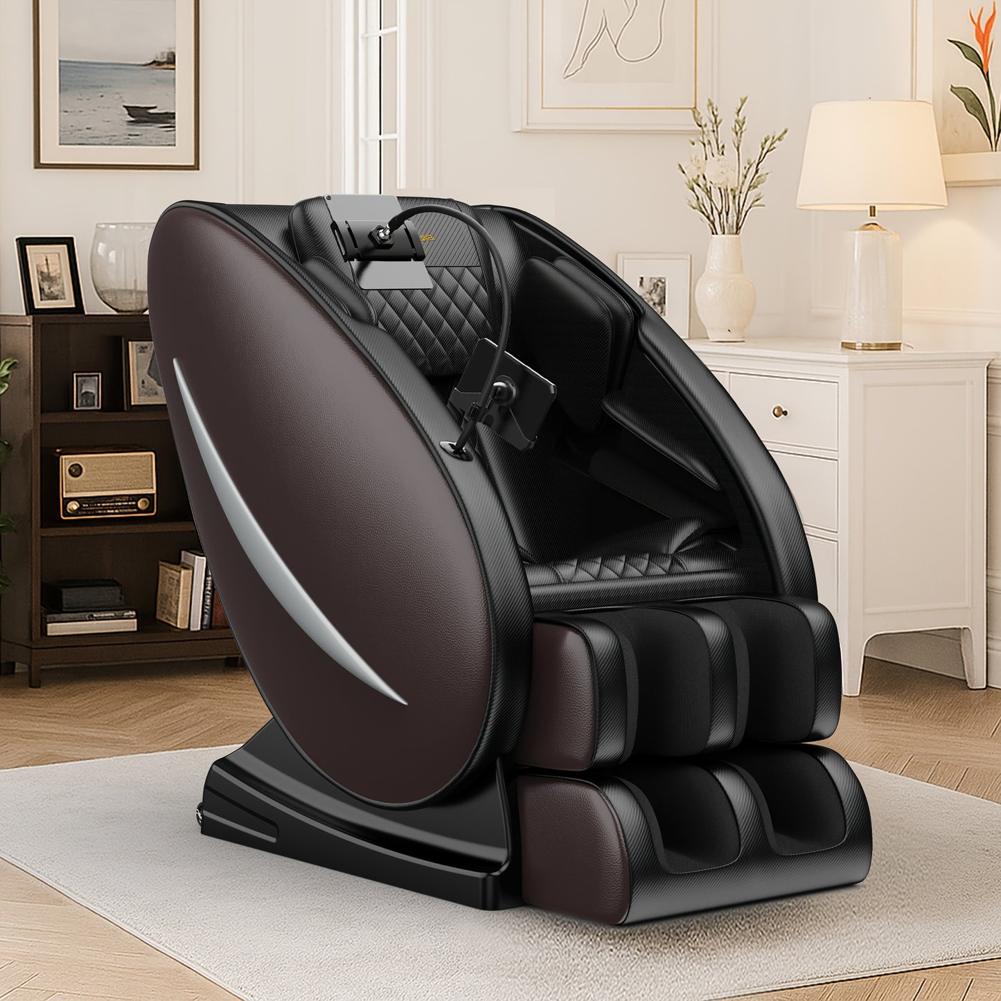 Zero Gravity Full Body Massage Chair with Heat, Airbags & Foot Roller