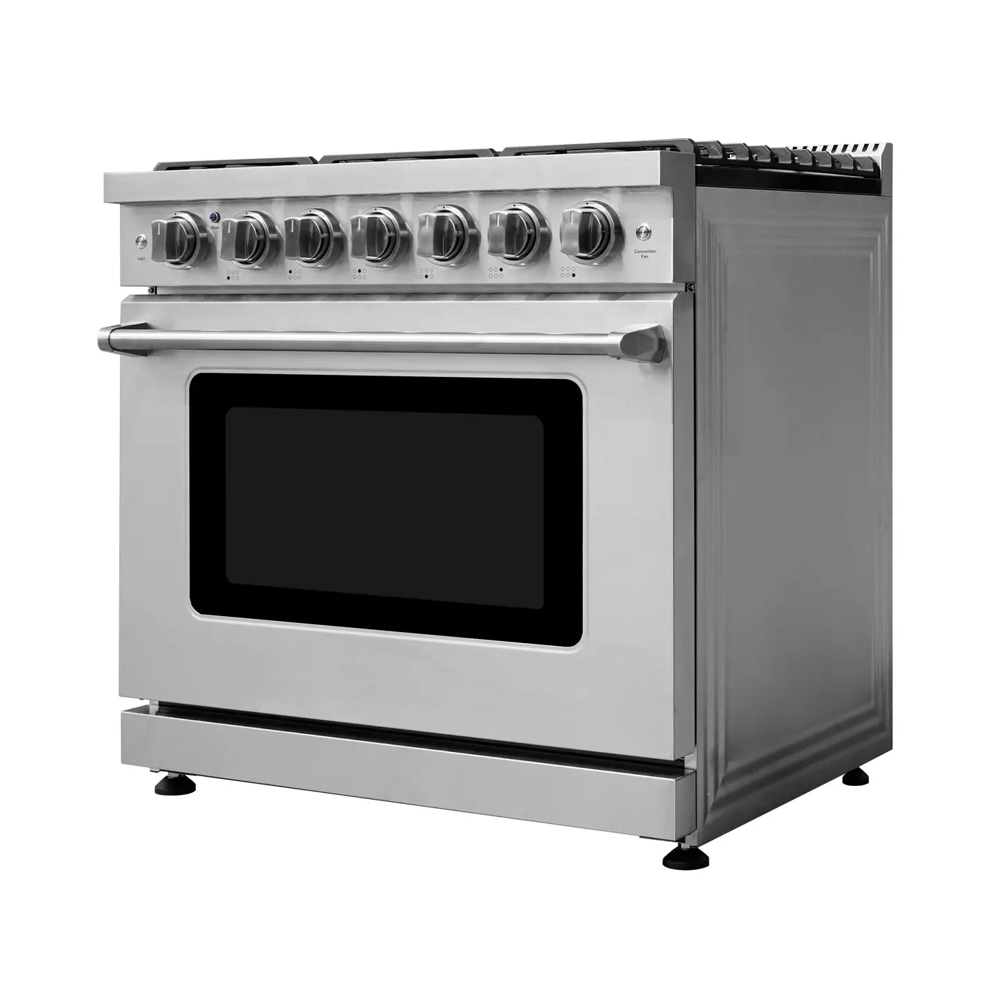 Sherbrooke 36" Professional Gas Range | 6 Burner Chrome Finish Oven