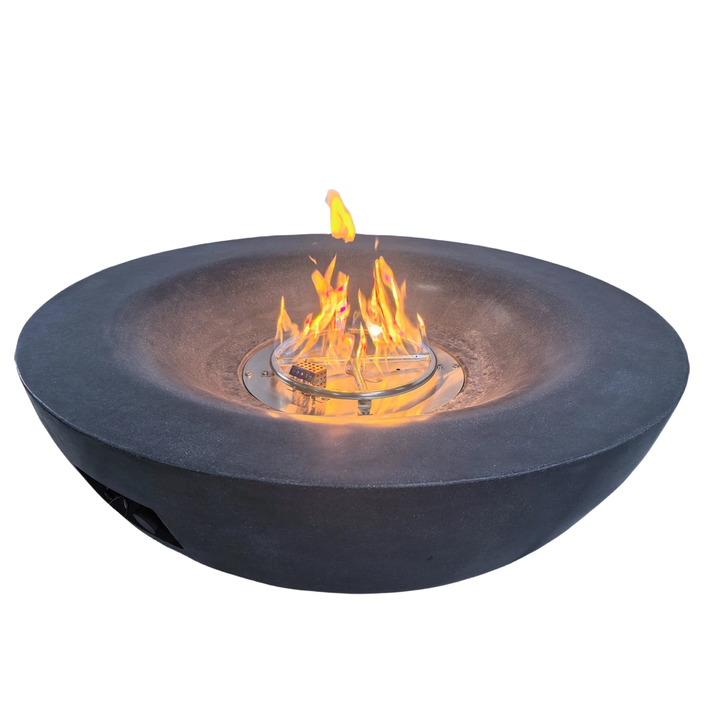 Matt Grey Luxury Concrete Fire Pit Bowl - Outdoor