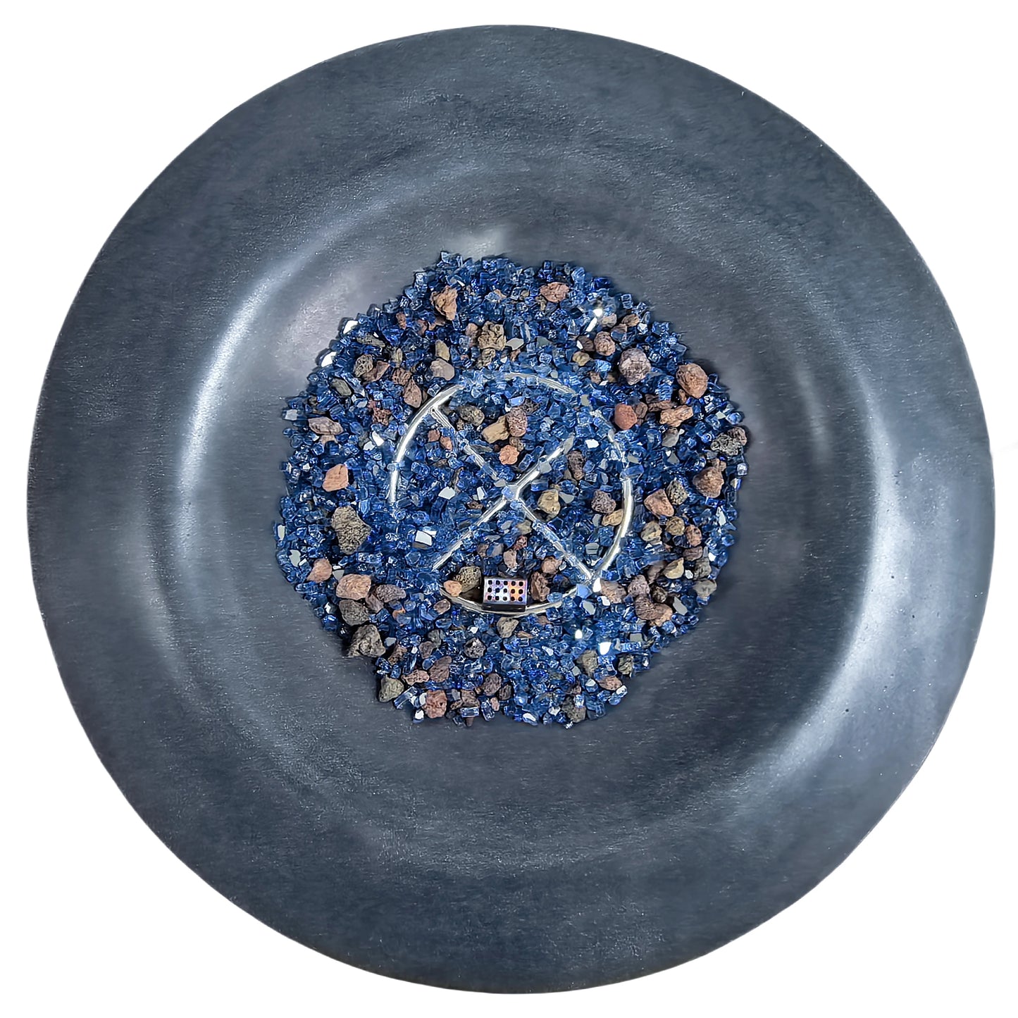 Matt Grey Luxury Concrete Fire Pit Bowl - Outdoor