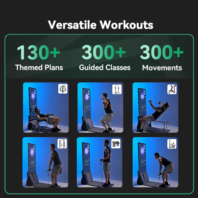 Home Workout, 4K Smart Training Mirror with AI Coaching & 50+ Features