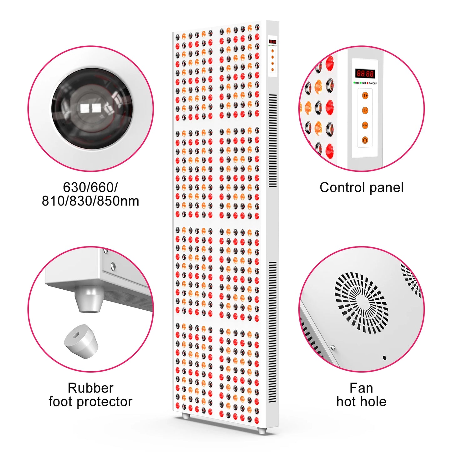 2400W Red & Near-Infrared LED Light Therapy Panel - Health Care