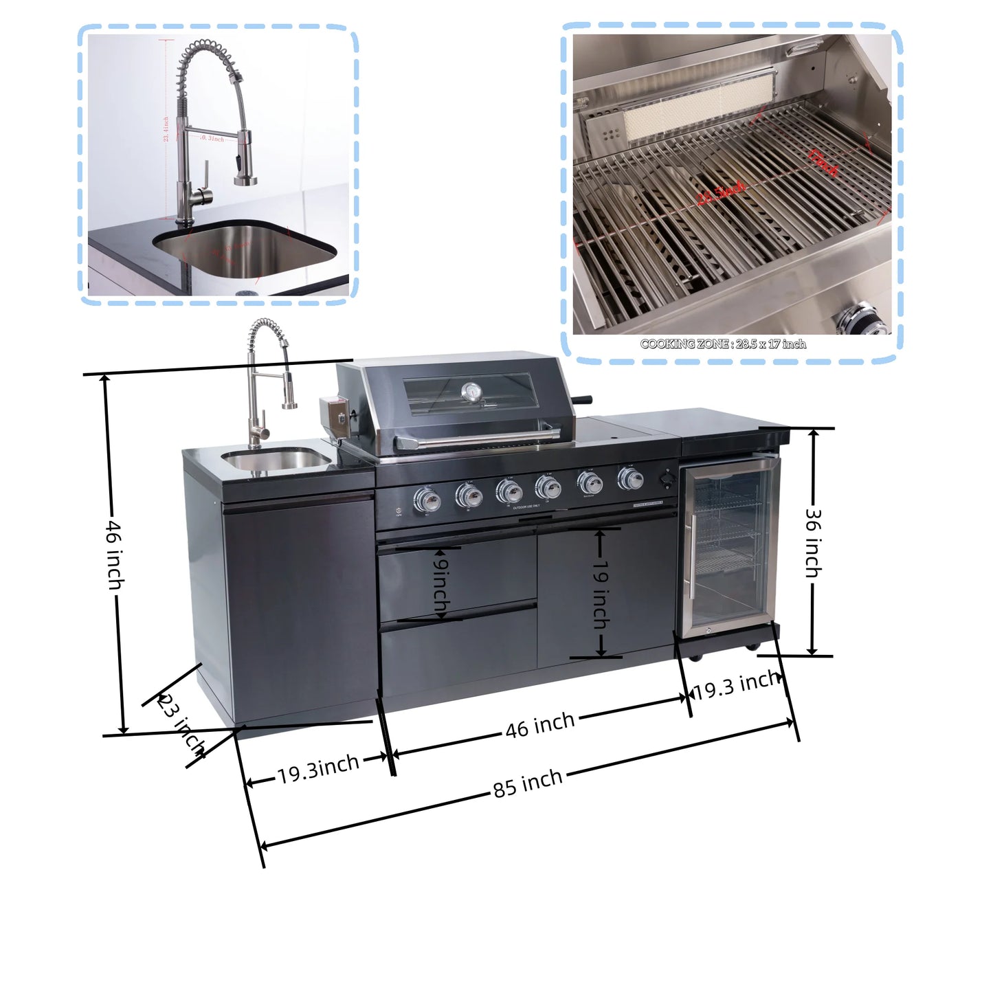 Luxury Outdoor Kitchen 12+ Options, Ocean View Fully Loaded