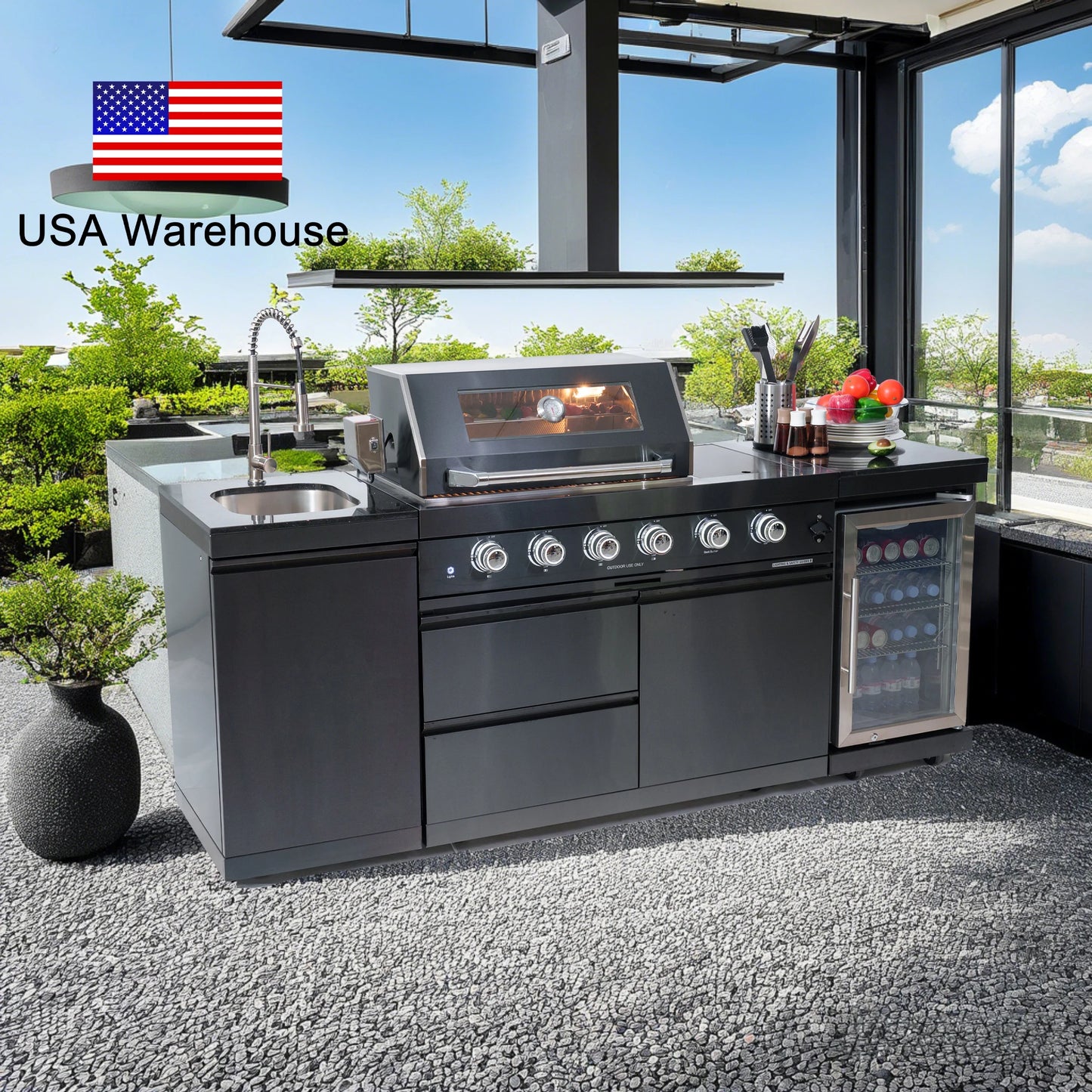 Luxury Outdoor Kitchen 12+ Options, Ocean View Fully Loaded