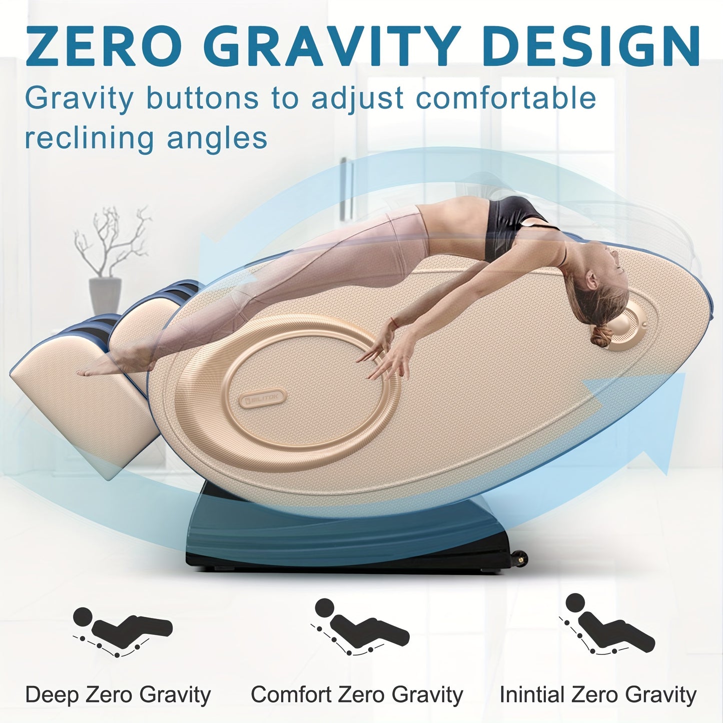 Full Body Zero Gravity Massage Chair with Heat & Airbags