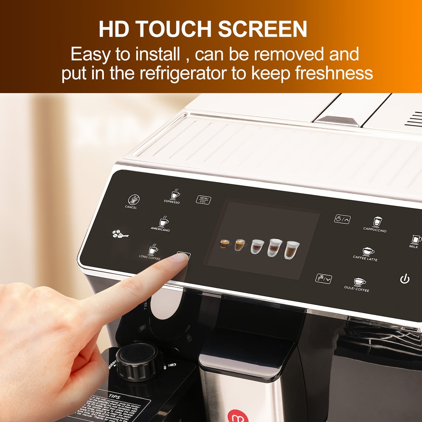 Super Automatic Espresso Machine with Grinder & Milk Frother