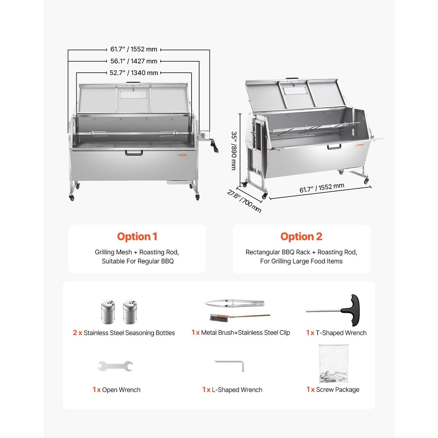 Rotisserie Roaster BBQ Grill – Pig, Lamb & Chicken Spit Roaster
