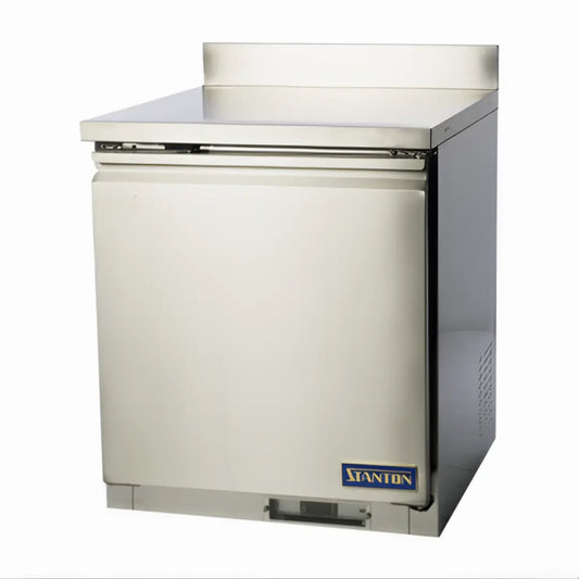 27.8" Commercial Worktop Refrigerator | 1-Section Stainless Steel Prep Fridge