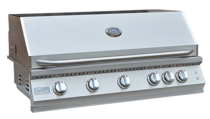 Outdoor Kitchen 40" Premium Built-In Gas Grill | 5 Burner + Rotisserie | 304 Stainless Steel