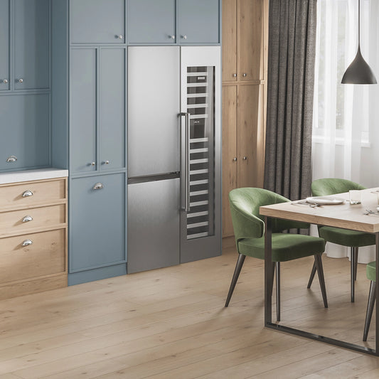 Sherbrooke 10.5 cu. ft. Bottom Freezer Refrigerator | Chrome Finish | Energy Smart