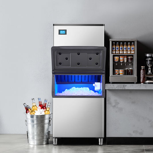 Ice Machine Stainless Steel, 800 lbs/24h Modular Ice Maker Head – 26"