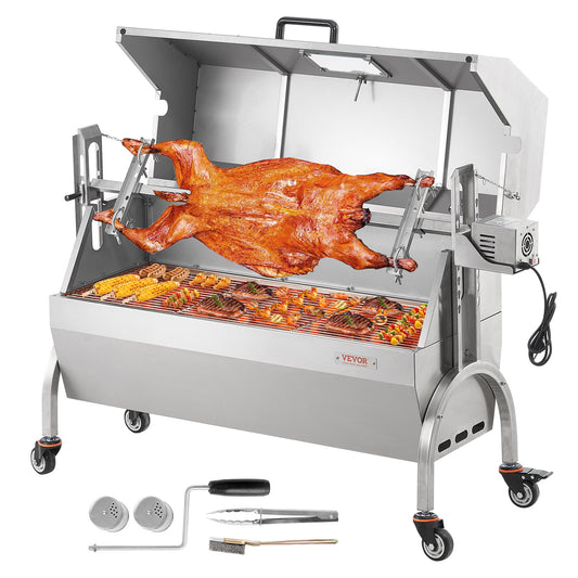 Rotisserie Roaster BBQ Grill – Pig, Lamb & Chicken Spit Roaster