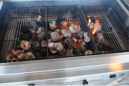 Outdoor 32" Professional Built-In Charcoal Grill | 304 Stainless Steel | Lifetime Warranty