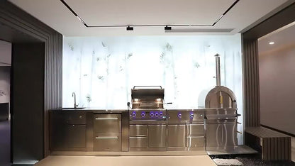 32” 5-Burner Built-In Stainless Steel Propane Grill