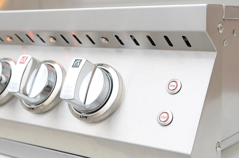 Outdoor Kitchen 40" Premium Built-In Gas Grill | 5 Burner + Rotisserie | 304 Stainless Steel