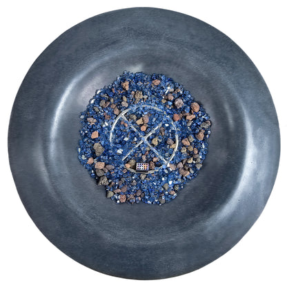 Matt Grey Luxury Concrete Fire Pit Bowl - Outdoor