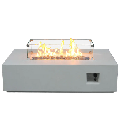 Modern Outdoor Luxury Furniture Rectangle Gas Fire Pit