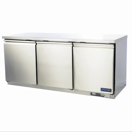 3-Door Undercounter Commercial Freezer with R290 | Compact & High-Volume