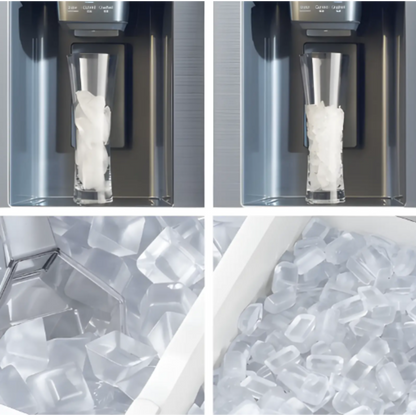 LuxChill Stainless Steel Refrigerator with Interactive Screen