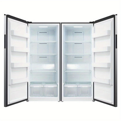 Gal Upright Freezer – Convertible Freezer/Refrigerator with LED Light & Reversible Door