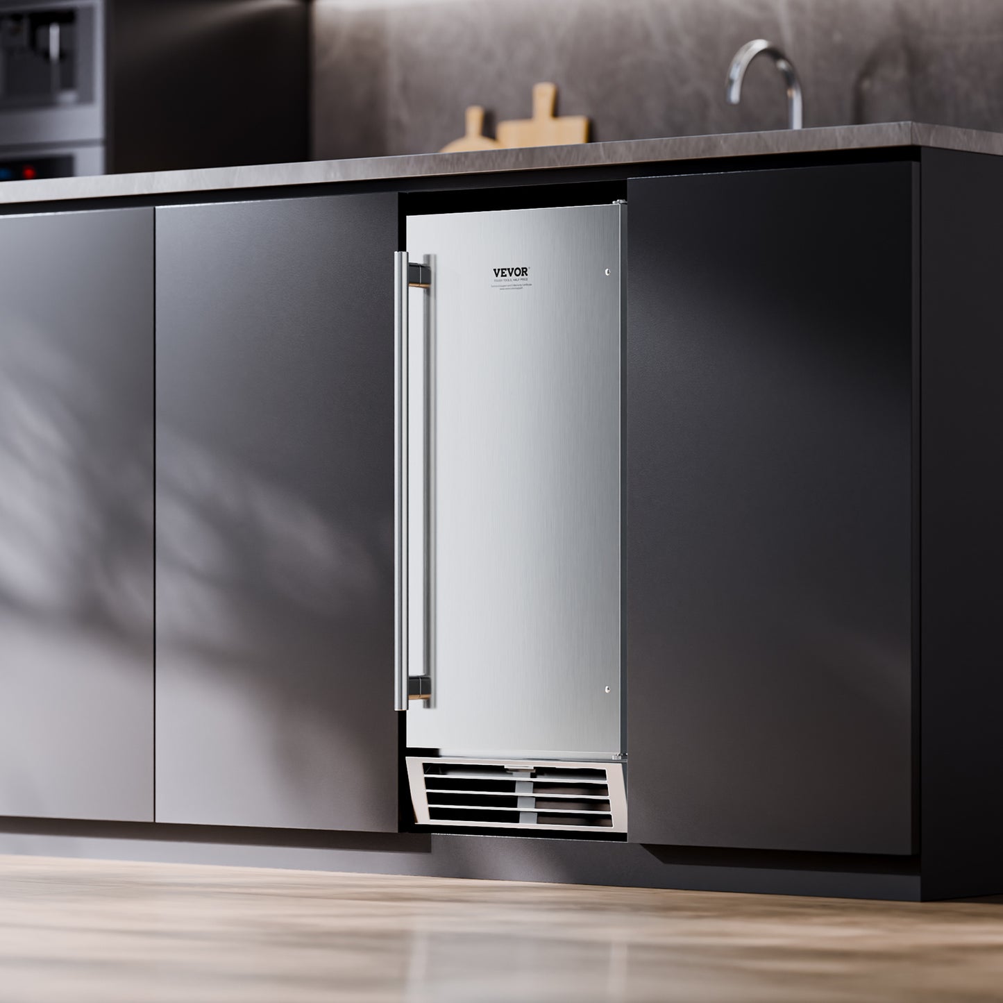 Undercounter Ice Maker Machine – 50 lbs/Day, Built-In with Reversible Door